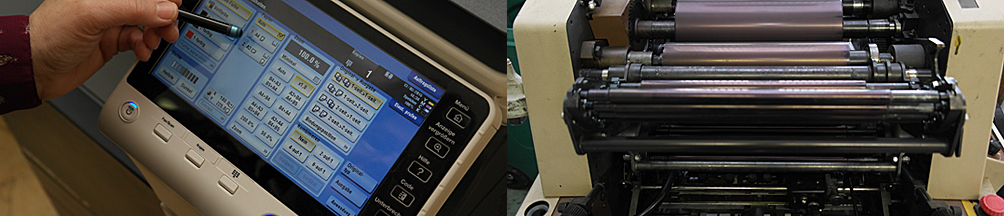 AS.DRUCK-Leistung: Druckerzeugnisse drucken im Digitaldruck- und Offsetdruckverfahren